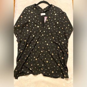 Black and Gold Adrienne V Top